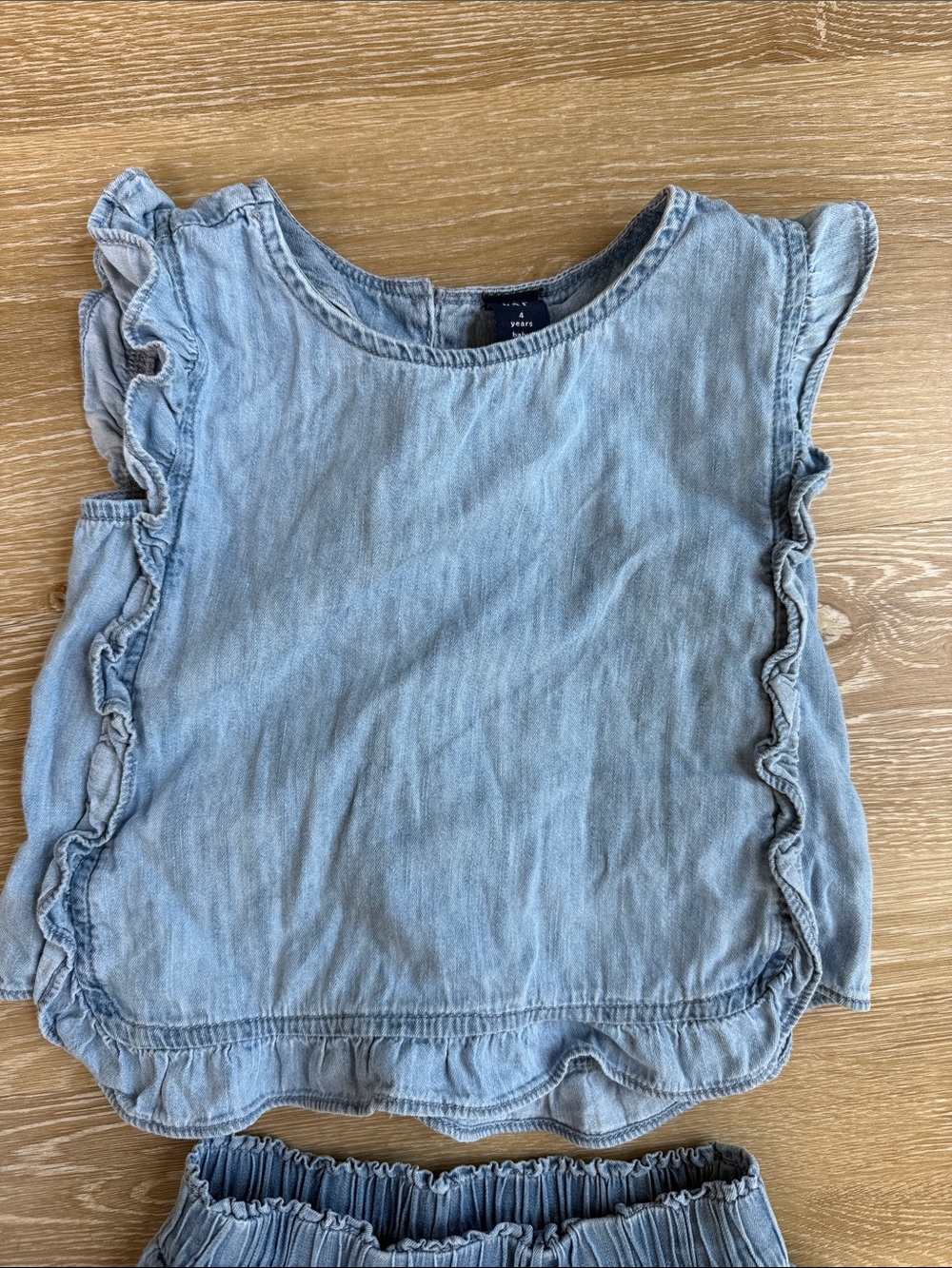 Gap Chambray Skort Set Size 4T - Picture 2 of 6